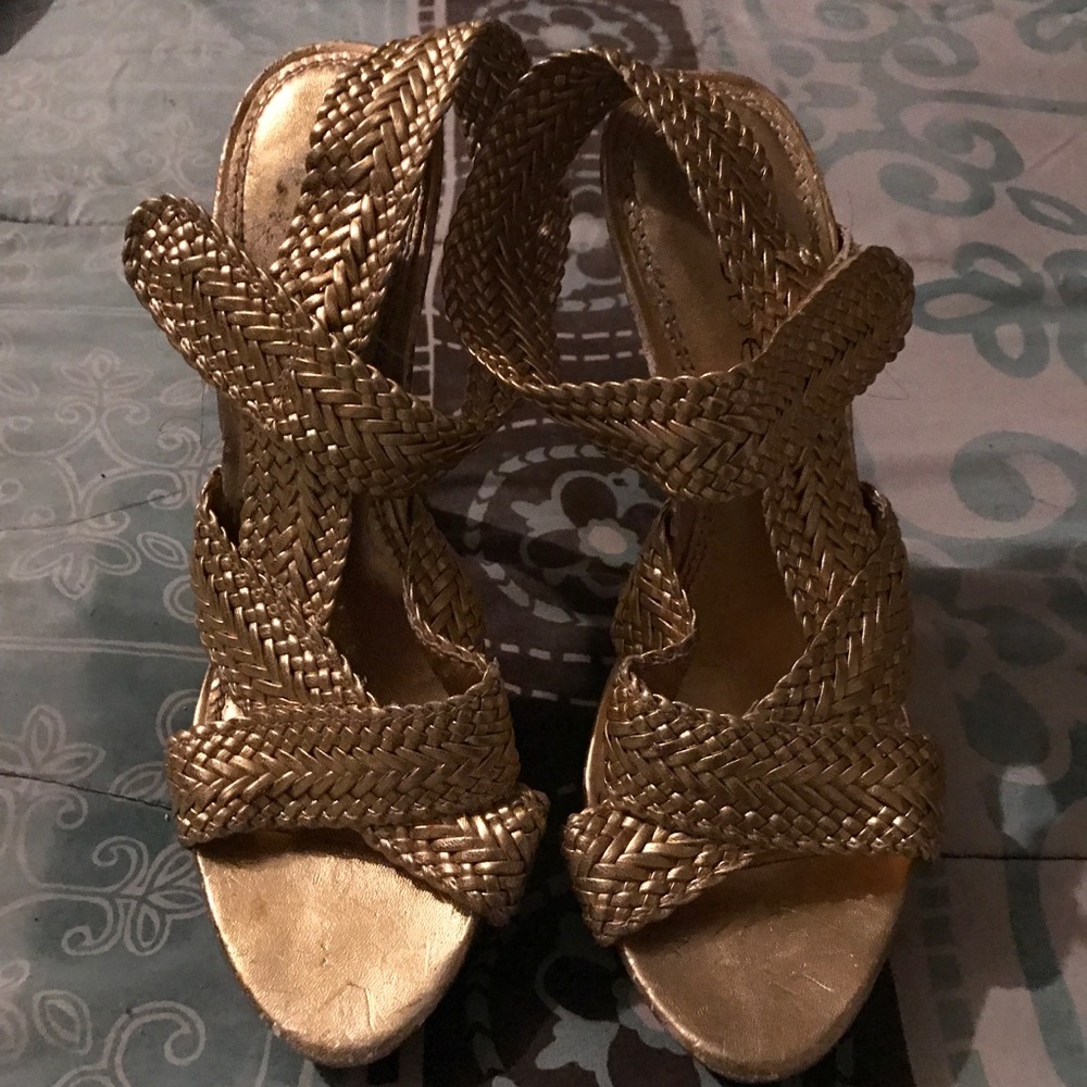 Gold heels